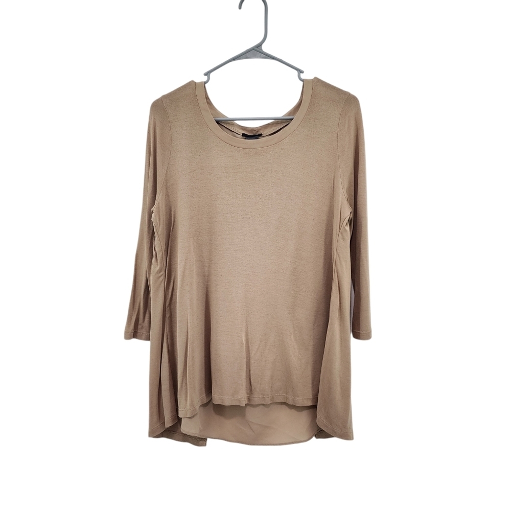 Ann Taylor Women's Split Back Layered Tunic Top - M